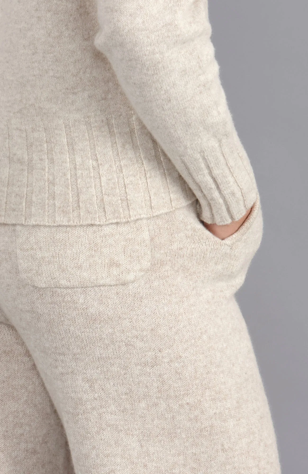 Womens Lambswool Knitted Trousers