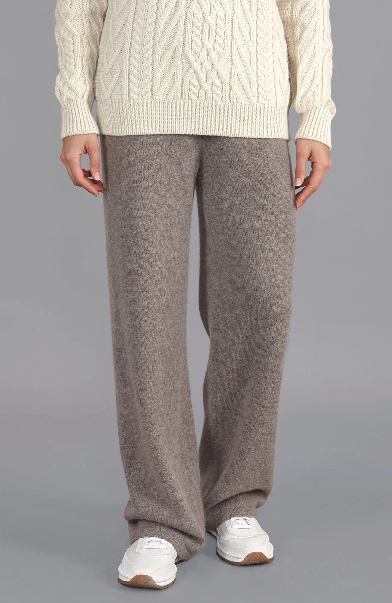 Womens Lambswool Knitted Trousers