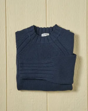 Women's Quaker Crewneck Sweater in Navy